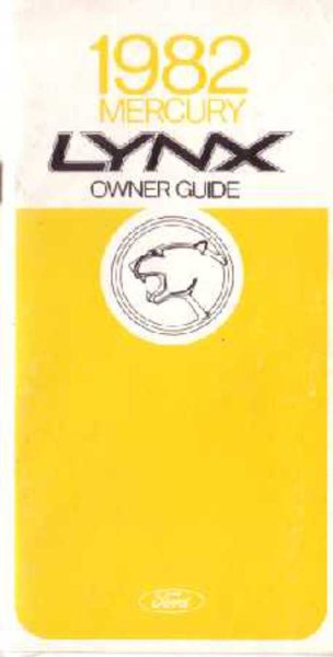 1982 Mercury Lynx Owner's Manual