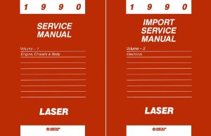 1990 Plymouth Laser Factory Shop Service Manual