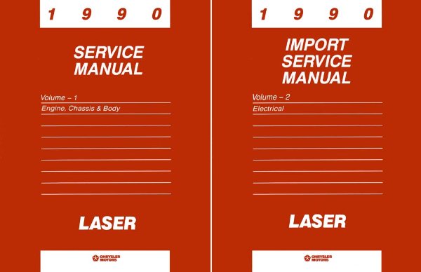 1990 Plymouth Laser Factory Shop Service Manual