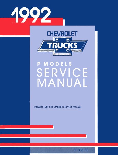 1992 Chevrolet P Series Truck Factory Shop Service Manual