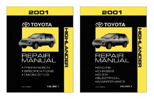 2001 Toyota Highlander Factory Shop Service Manual