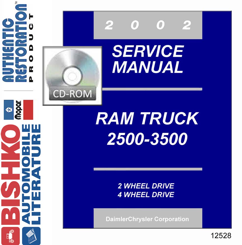 2002 Dodge Ram 2500/3500 Truck Factory Shop Service Manual