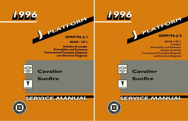 1996 Chevrolet Cavalier, Sunfire Factory Shop Service Manual
