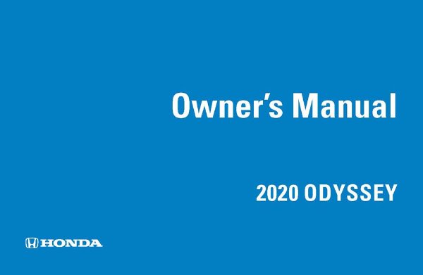 2020 Honda Odyssey Owner's Manual