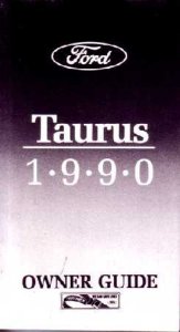 1990 Ford Taurus Owner's Manual