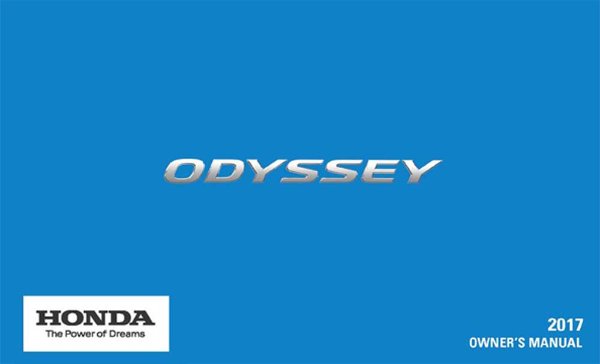 2017 Honda Odyssey Owner's Manual