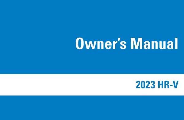 2023 Honda HR-V Owners Manual User Guide