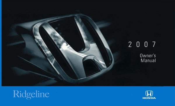 2007 Honda Ridgeline Owner's Manual