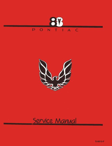 1988 Pontiac Firebird Factory Shop Service Manual