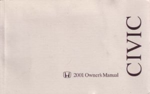 2001 Honda Civic Sedan Owner's Manual