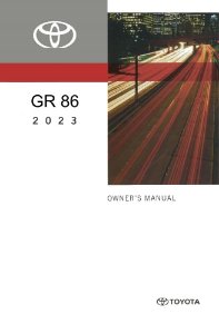 2023 Toyota GR86 Owner's Manual