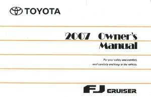 2007 Toyota FJ Cruiser Owner's Manual
