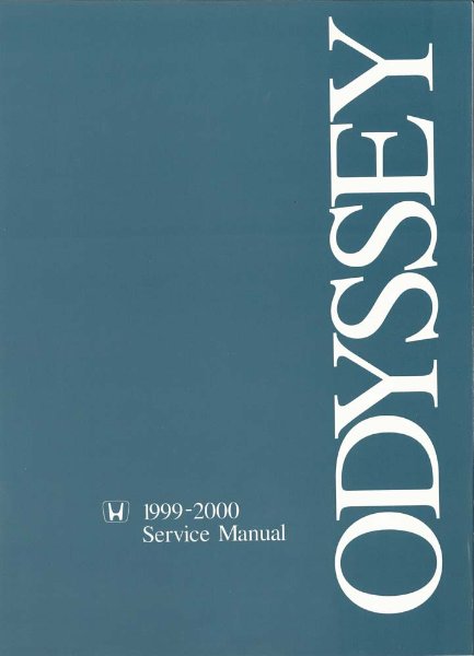 1999–2000 Honda Odyssey Factory Shop Service Manual