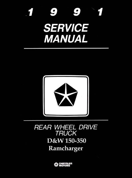 1991 Dodge Truck Ram Pickup Factory Shop Service Manual