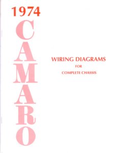 1974 Chevrolet Camaro Wiring Diagrams Manual