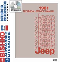 1981 JEEP Body, Chassis & Electrical Service Manual sample image