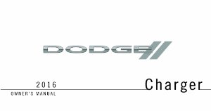 2016 Dodge Charger Owner's Manual