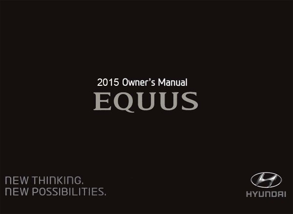 2015 Hyundai EQUUS Owner's Manual