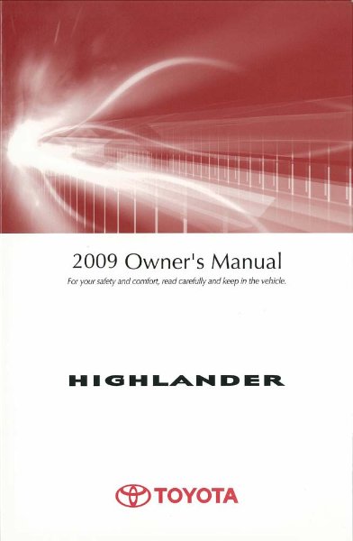 2009 Toyota Highlander Owner's Manual
