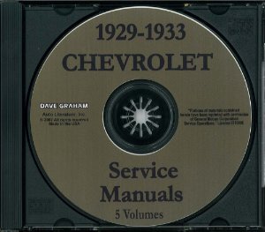 1929–1933 Chevrolet All Models Factory Shop Service Manual