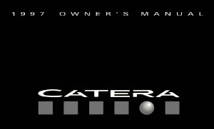 1997 Cadillac Catera Owner's Manual