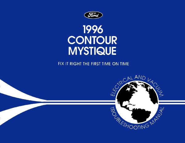 1996 Ford Contour, Mystique Factory Shop Service Manual