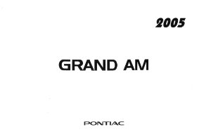 2005 Pontiac Grand Am Owner's Manual