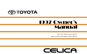 1997 Toyota Celica Owner's Manual