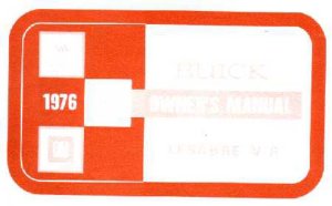 1976 Buick Lesabre V-6 Owner's Manual