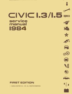 1984 Honda Civic Factory Shop Service Manual