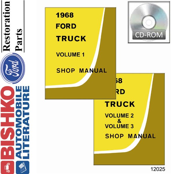 1968 Ford Truck (Except Bronco/Econoline) Shop Service Repair Manual PDF Engine