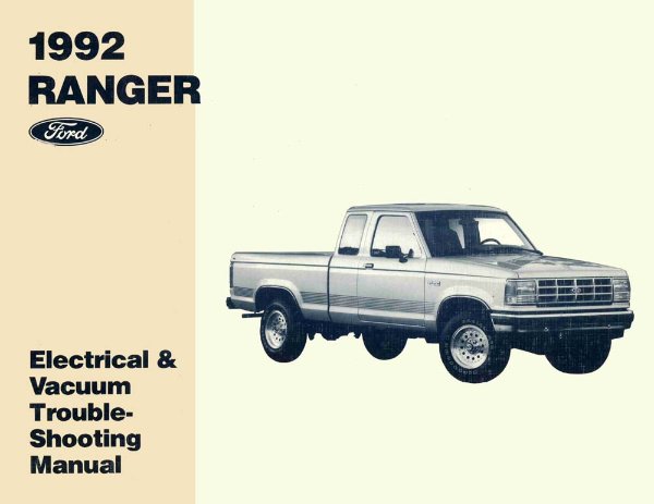 1992 Ford Truck Ranger Wiring Diagrams Manual