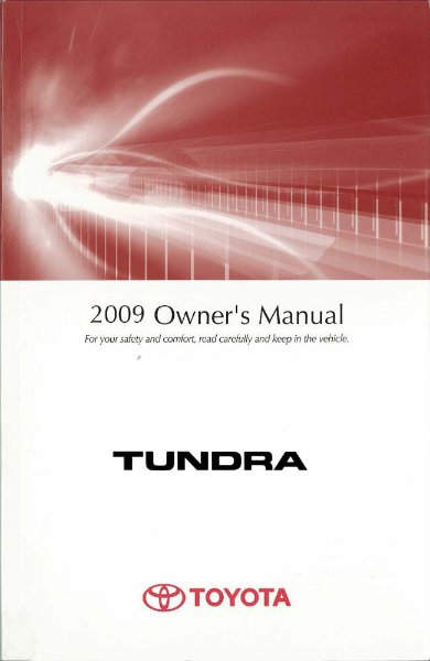 2009 Toyota TUNDRA Owner's Manual