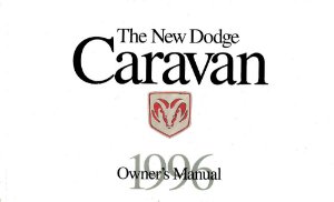 1996 Dodge Caravan Minivan Owner's Manual