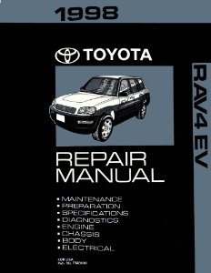 1998 Toyota Rav4 EV Shop Service Repair Manual