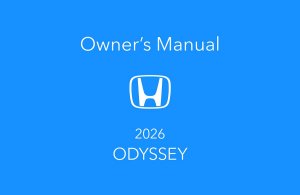 2026 Honda Odyssey Owners Manual User Guide