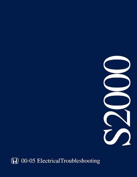 2000–2005 Honda S2000 Factory Shop Service Manual