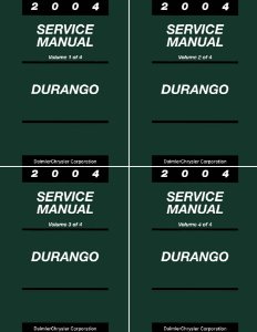 2004 Dodge Truck Durango Factory Shop Service Manual