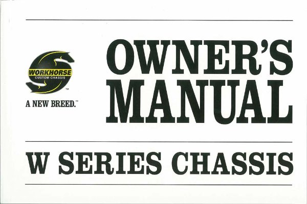 2008 Workhorse W-Series Owner's Manual