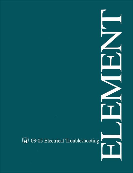 2003–2005 Honda Element Factory Shop Service Manual