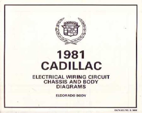 1981 Cadillac Eldorado, Seville Wiring Diagrams Manual