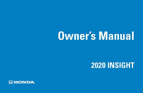 2020 Honda Insight Owner's Manual