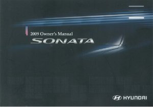 2009 Hyundai Sonata Owner's Manual