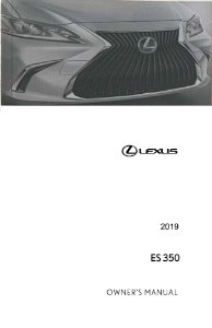 2019 Lexus ES 350 Owner's Manual