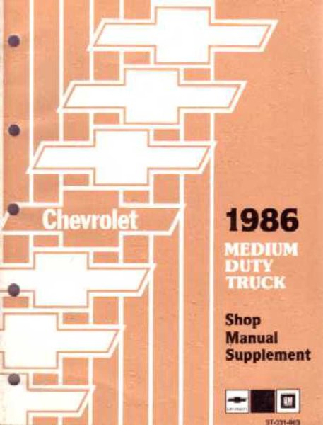 1986 Chevrolet C40, C50, C60 Medium Duty Truck Factory Shop Service Manual