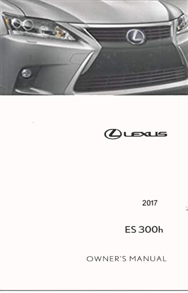 2017 Lexus 300H Owner's Manual