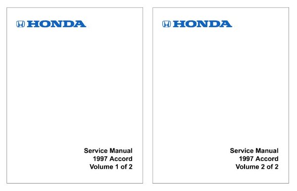 1997 Honda Accord Factory Shop Service Manual