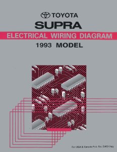1993 Toyota Supra Wiring Diagrams Manual