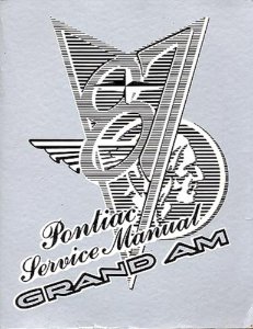 1987 Pontiac Grand Am Factory Shop Service Manual