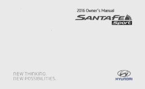 2016 Hyundai Santa Fe Sport Owner's Manual